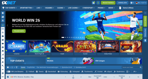 Besuchen Sie die Website von 1xbet Besuchen Sie die Website von 1xbet