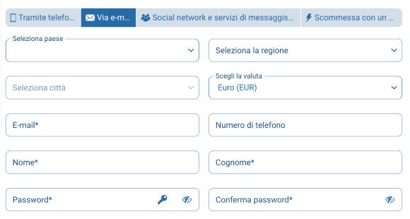 Verifica l’account Verifica l’account